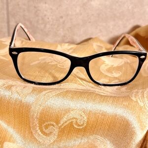 Ray-ban 5228 5014 53 □ 17 140 Black Acrylic Frames Red Signature Name on…